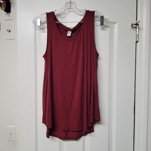 Old Navy Deep Red Sleeveless Top
